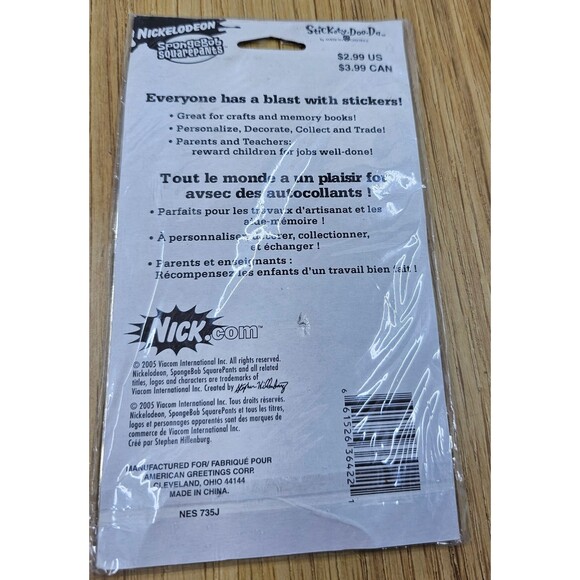 NOS Spongebob Squarepants stickers - Picture 5 of 5